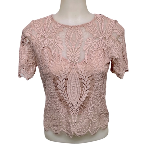 Zara Tops - ZARA Lace Blouse with Lined Cami